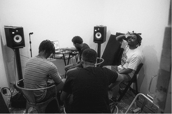 Artists collaborating in real-time through Music Loopy's virtual music platform